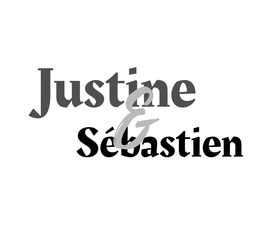 Gros titre de la pgae : Justine & Sébastien